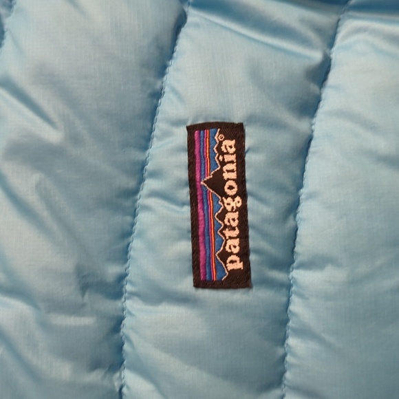 Patagonia puffer vest light blue full zip pockets small - Picture 2 of 10